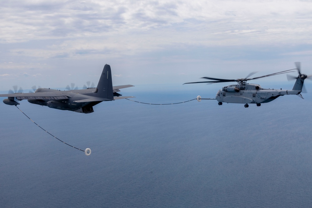 HMH-461 conducts aerial refueling during Exercise Northern Strike 24