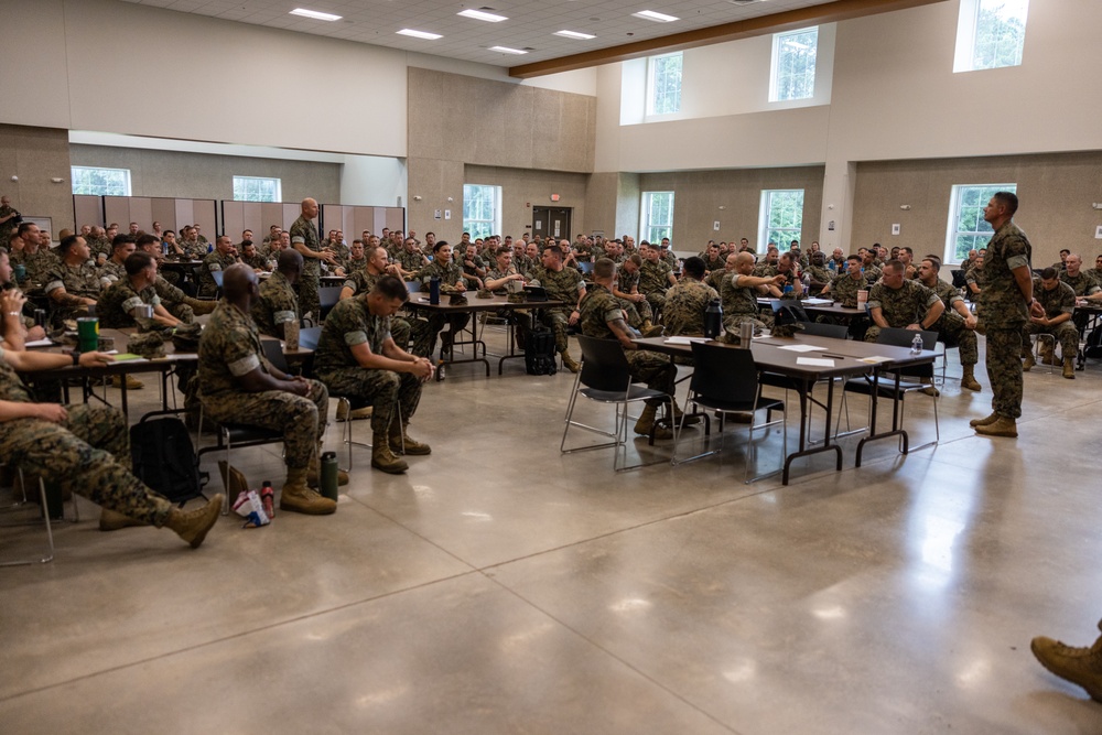 Sergeant Major of the Marine Corps visits SNCOA - Camp Lejeune