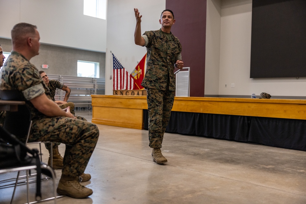 Sergeant Major of the Marine Corps visits SNCOA - Camp Lejeune