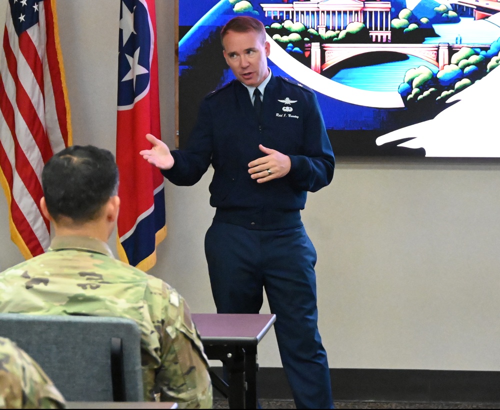 Brig. Gen. Novotny briefs the 118th Wing