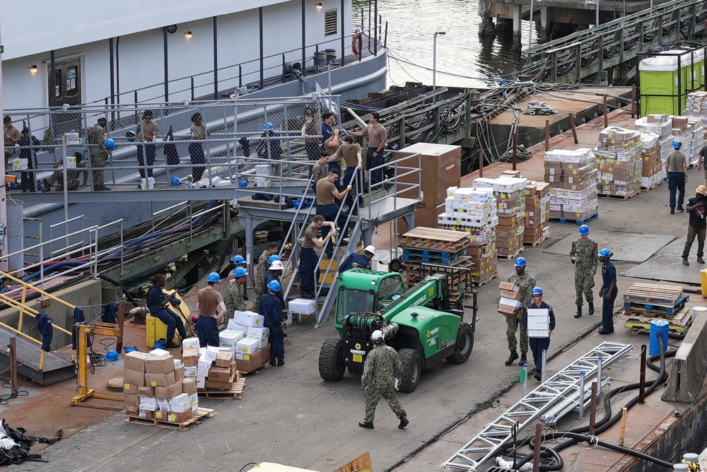 USS Bataan Sailors Conduct Working Party