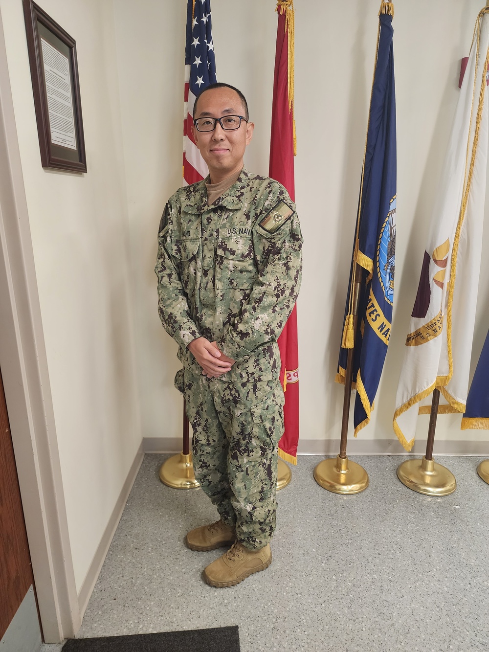 Sailor from China serves with U.S. Naval Medical Readiness Logistics Command