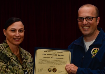 Over 40 Naval Medical Center San Diego providers receive 100% patient satisfaction