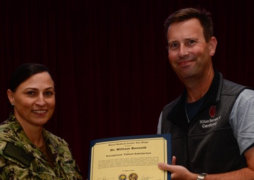 Over 40 Naval Medical Center San Diego providers receive 100% patient satisfaction