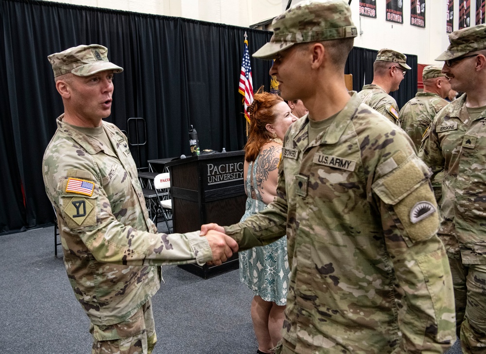 Mobilization Ceremony for the 2nd Battalion, 218th Field Artillery Regiment