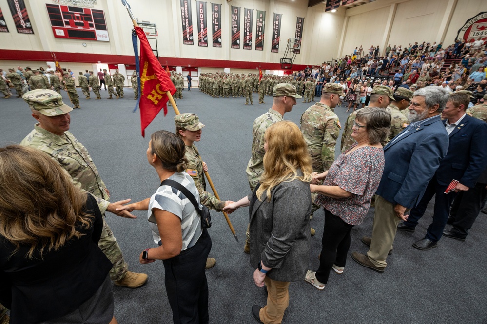 Mobilization Ceremony for the 2nd Battalion, 218th Field Artillery Regiment