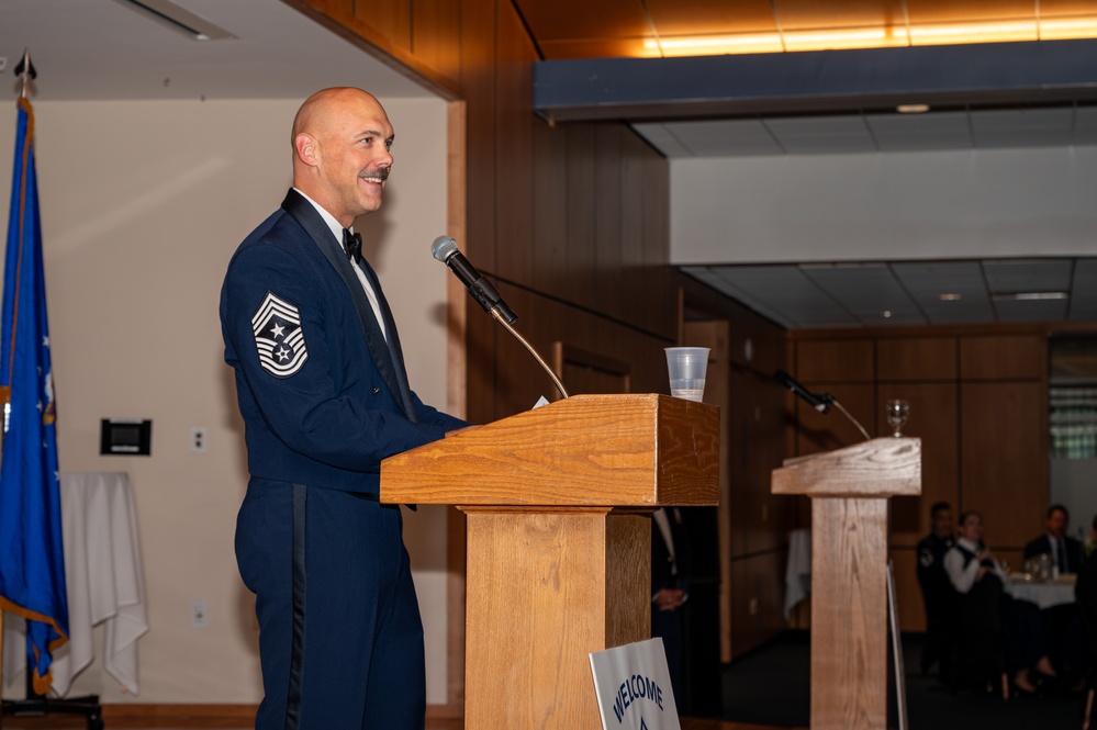 Team Tyndall welcomes new SNCOs during an induction ceremony