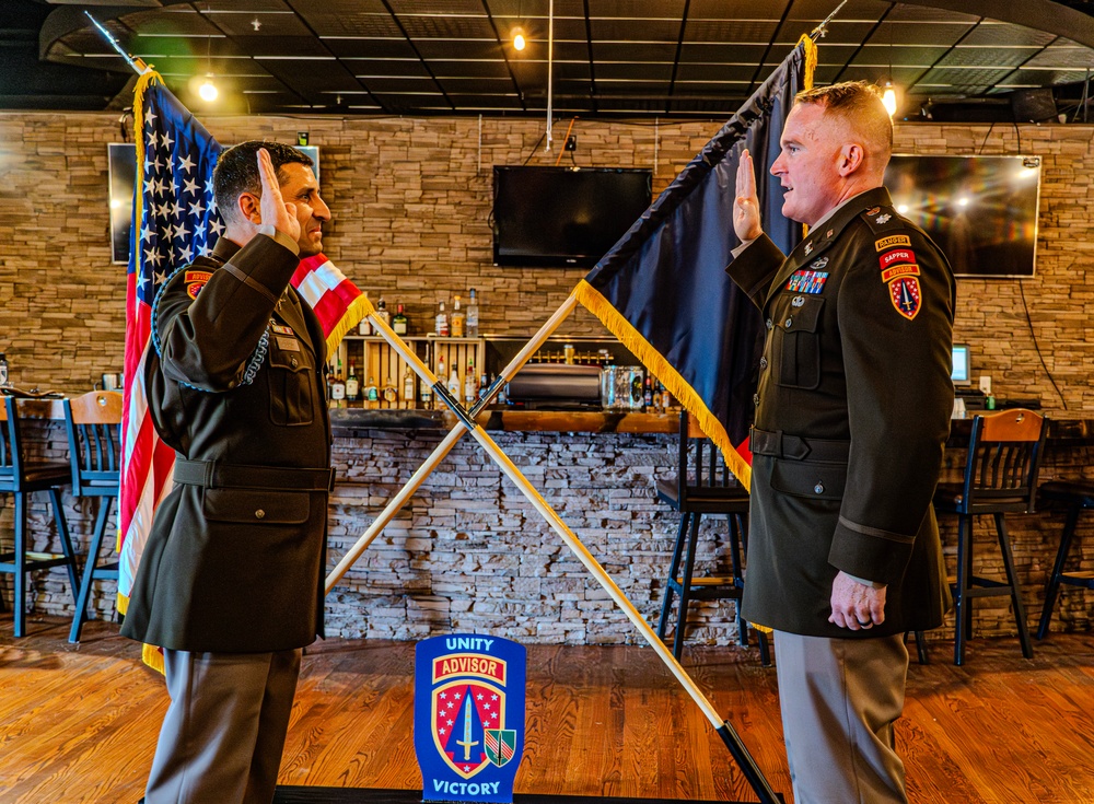 4th SFAB promotes two Advisors to Lt. Col.