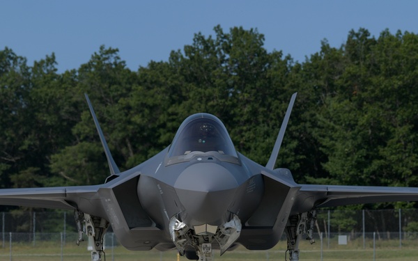 F-35’s historic first arrival at the Alpena Combat Readiness Training Center