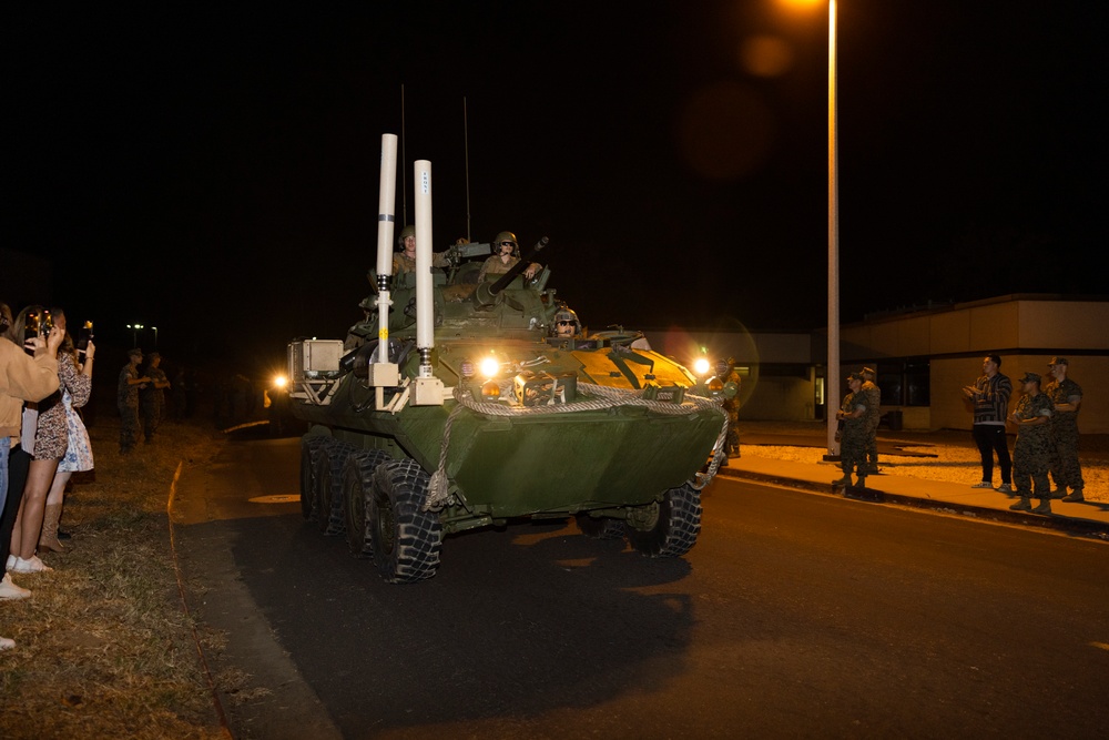 LAR Co., BLT 1/5 Marines return home