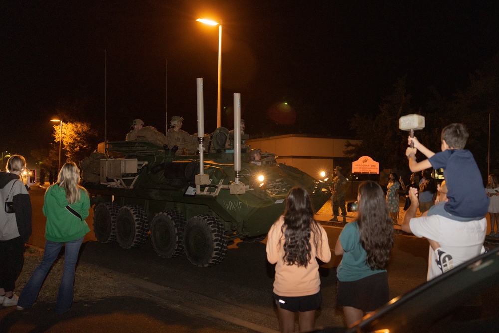 LAR Co., BLT 1/5 Marines return home