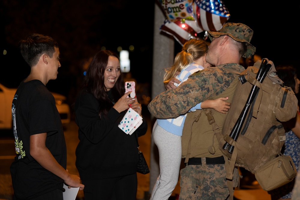 LAR Co., BLT 1/5 Marines return home
