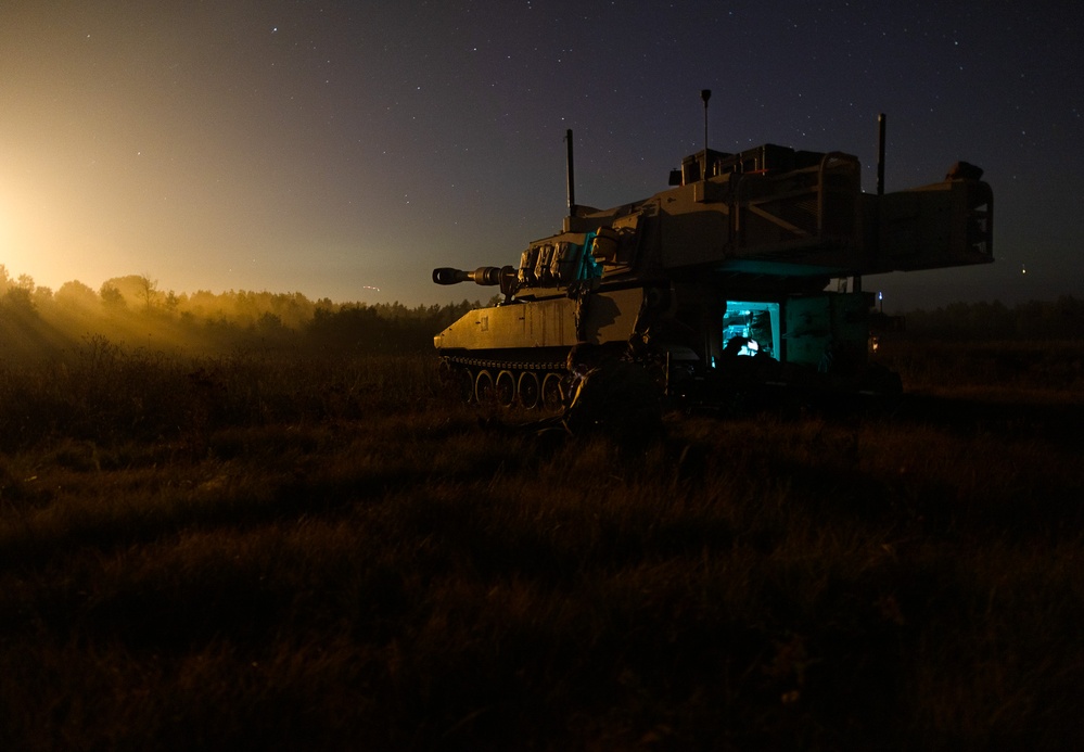 M109A6 Paladins during Exercise Northern Strike