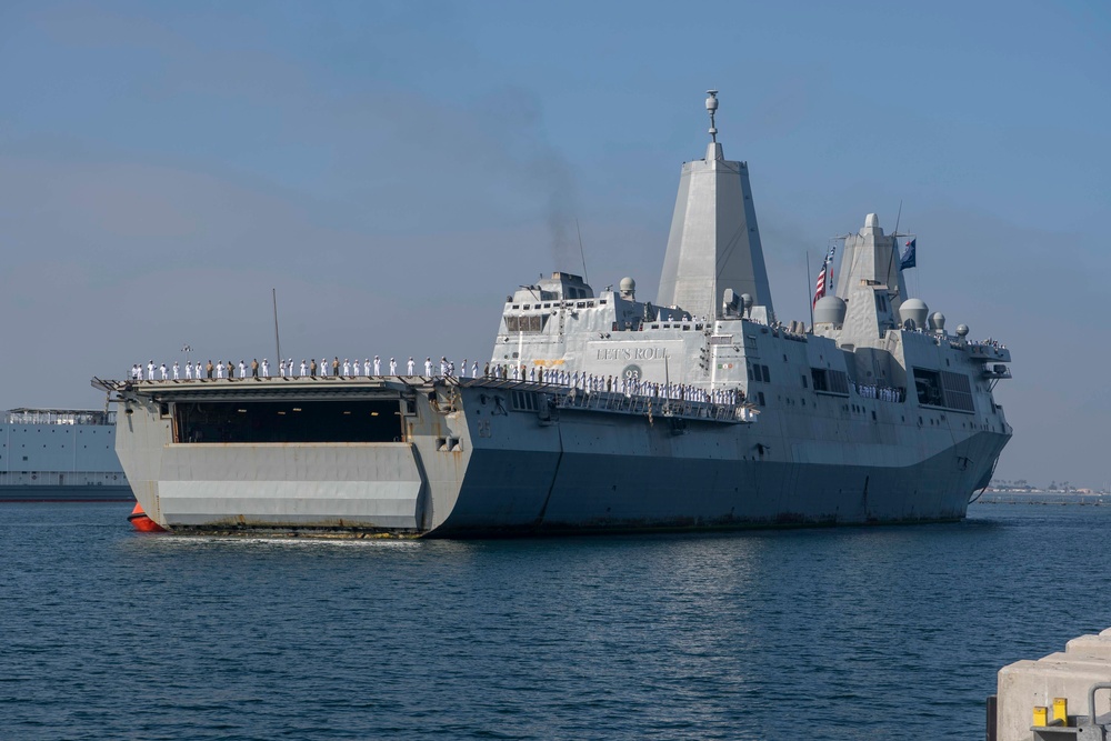 USS Somerset (LPD 25) returns home after Indo-Pacific deployment