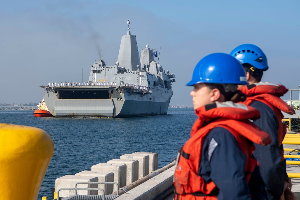 USS Somerset (LPD 25) returns home after Indo-Pacific deployment