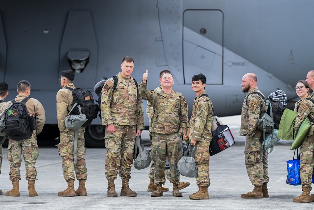 3rd Wing Airmen depart JBER to U.S. Central Command to deter aggression