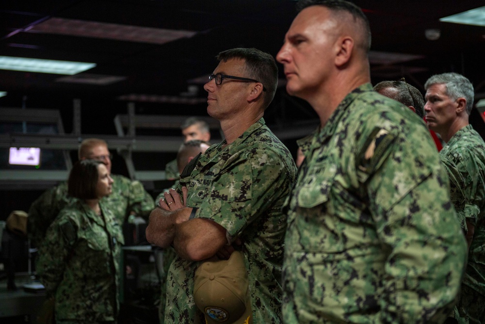 Surface Warfare Flag Officers Tour SCSTC and USS Pinckney