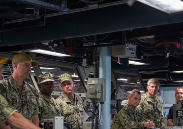 Surface Warfare Flag Officers Tour SCSTC and USS Pinckney