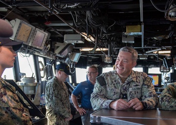 Surface Warfare Flag Officers Tour SCSTC and USS Pinckney