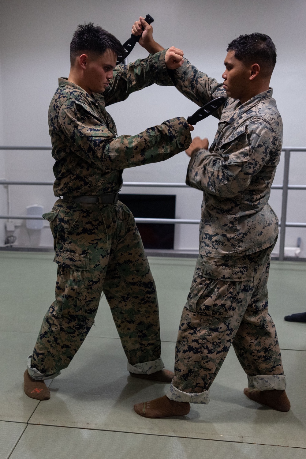 Camp Blaz Marines participate in MCMAP belt advancement course