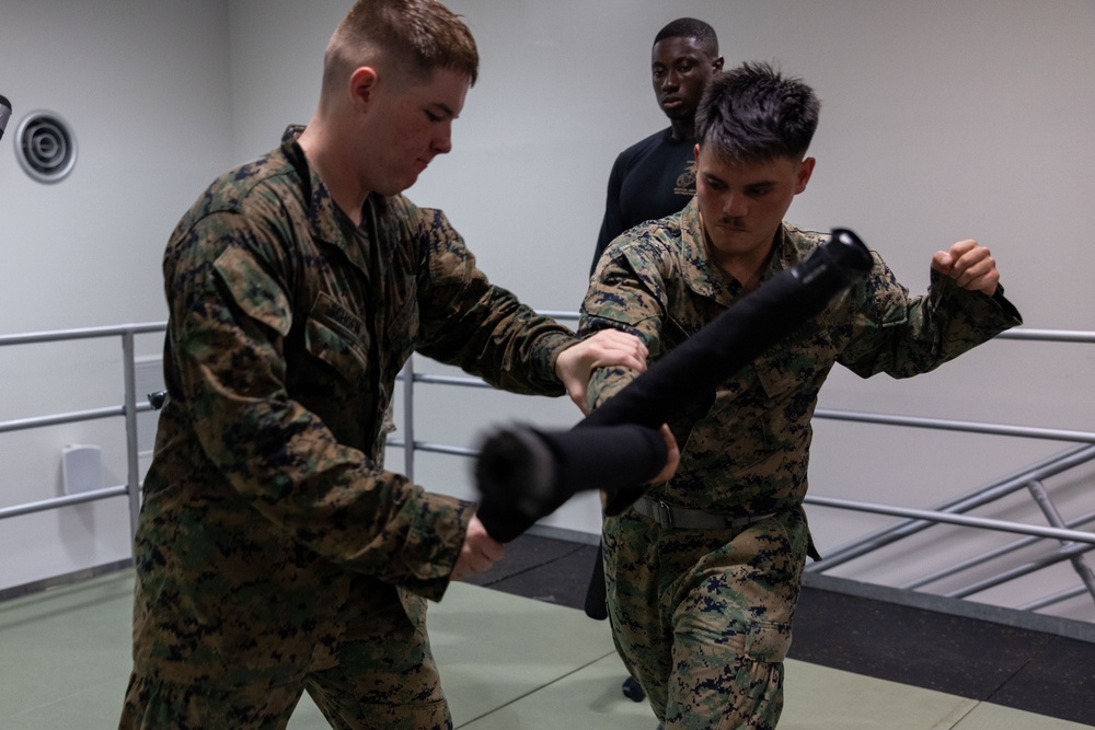Camp Blaz Marines participate in MCMAP belt advancement course