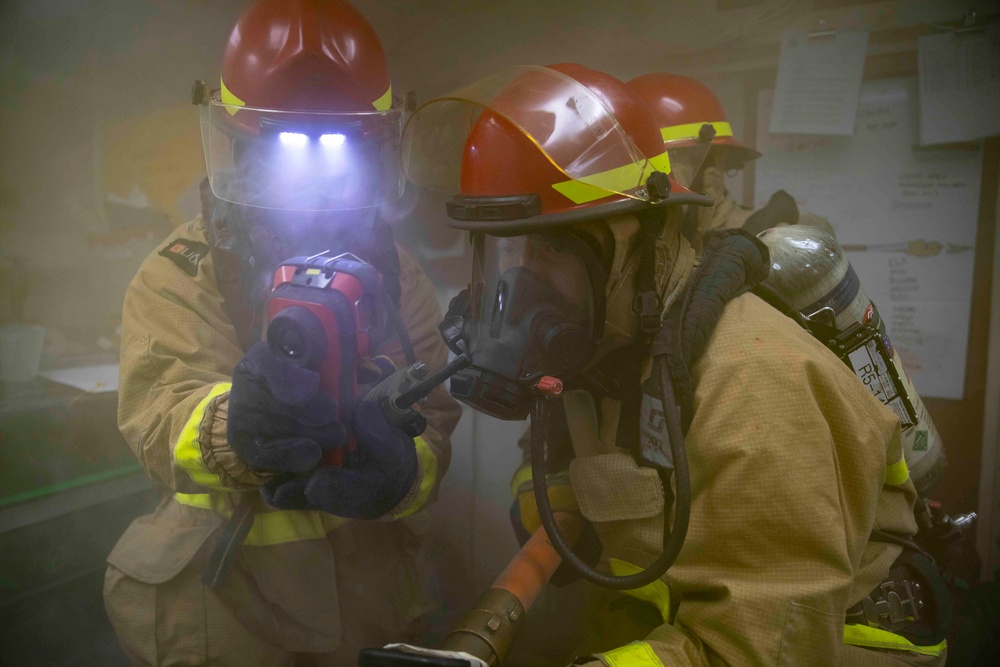 USS Ralph Johnson Conducts General Quarters Drill