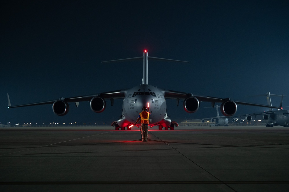 C-17 provides combat airlift support to defend allies, partners
