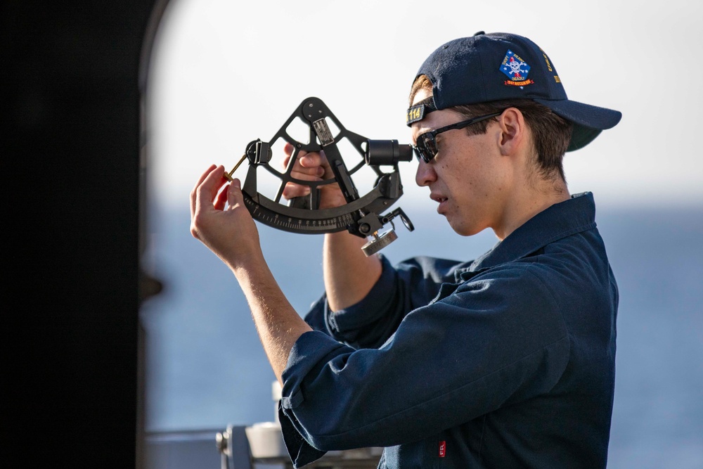 USS Ralph Johnson Conducts Replenishment at Sea with USNS Cesar Chavez