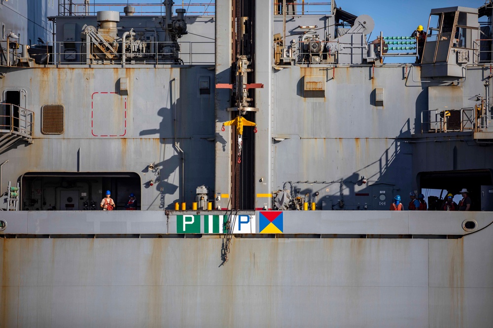 USS Ralph Johnson Conducts Replenishment at Sea with USNS Cesar Chavez