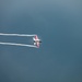 The U.S. Air Force F-16 Viper Demonstration Team performs at the Dayton International Airshow