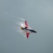 The U.S. Air Force F-16 Viper Demonstration Team performs at the Dayton International Airshow