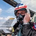 The U.S. Air Force F-16 Viper Demonstration Team performs at the Dayton International Airshow