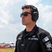 The U.S. Air Force F-16 Viper Demonstration Team performs at the Dayton International Airshow