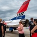 The U.S. Air Force F-16 Viper Demonstration Team performs at the Wright-Patterson Air Force Base F-16 50th anniversary event