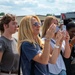 The U.S. Air Force F-16 Viper Demonstration Team interacts with the local community at the Thunder Over Michigan Air Show