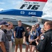 The U.S. Air Force F-16 Viper Demonstration Team interacts with the local community at the Thunder Over Michigan Air Show