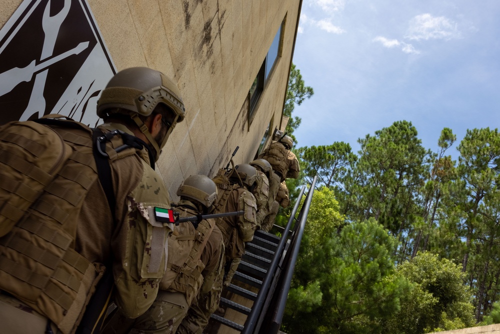 2nd Battalion, 2nd Marine Regiment conducts an assault with the United Arab Emirates