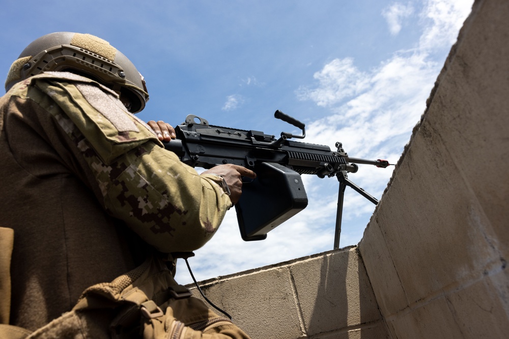 2nd Battalion, 2nd Marine Regiment conducts an assault with the United Arab Emirates