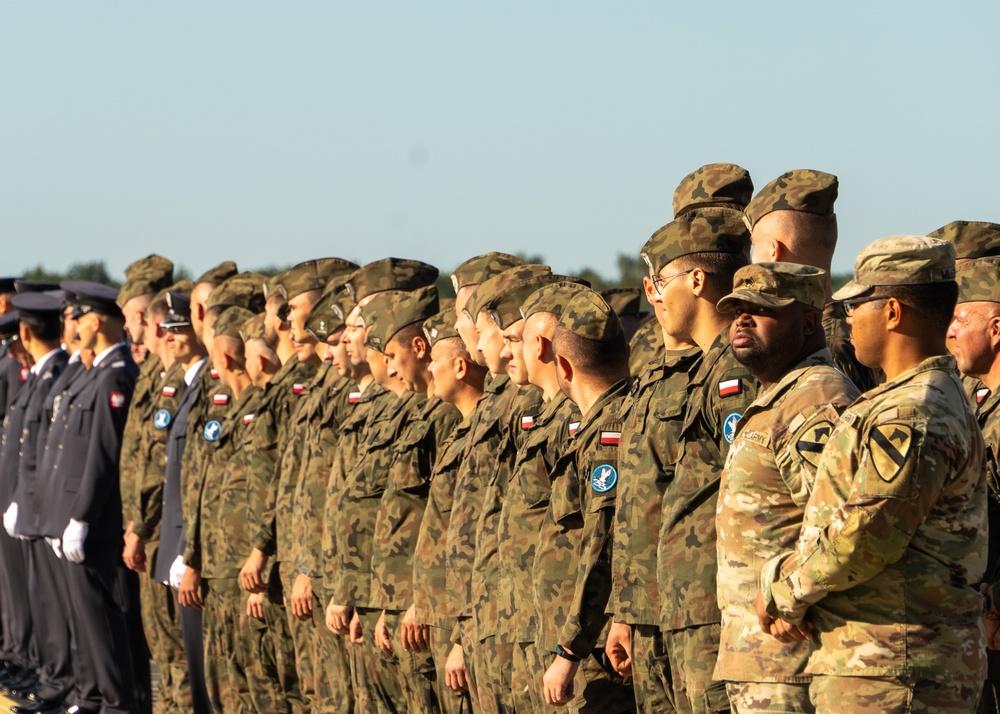 1st Cavalry Division stands alongside NATO allies during Polish Armed Forces Day
