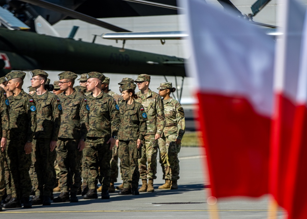 1st Cavalry Division stands alongside NATO allies during Polish Armed Forces Day