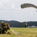 U.S. Army Green Berets perform freefall airborne jump with U.S. Air Force Airmen