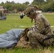 U.S. Army Green Berets perform freefall airborne jump with U.S. Air Force Airmen