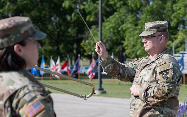 Fort Leonard Wood’s 399th Army Band marches in final review ceremony