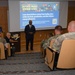 Retired Rear Adm. Sinclair Harris encourages NPS students, faculty and staff to innovate and grow to meet climbing energy demands