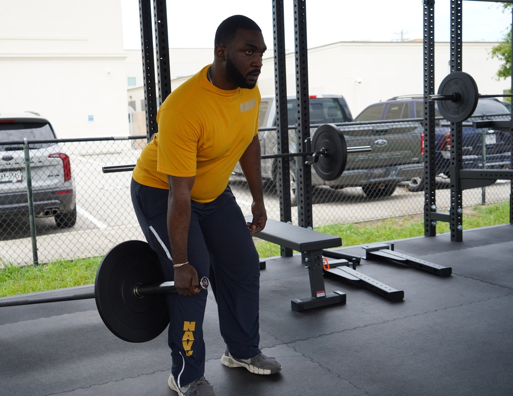 Huntington Hall receives Navy's first 24/7 outdoor fitness pavilion