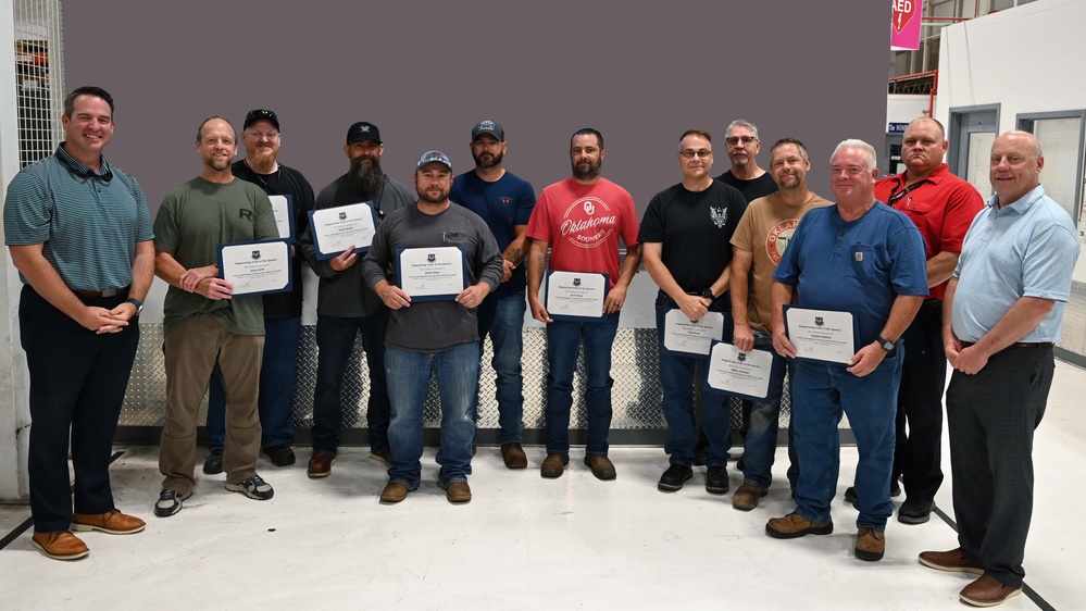 Science, engineering and technical quarterly award winners announced at OC-ALC