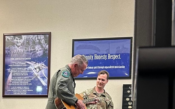 Gen. Minihan visits Band of the Golden West