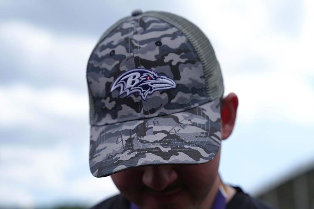 Fort Meade Service Members attend Baltimore Ravens Training Camp