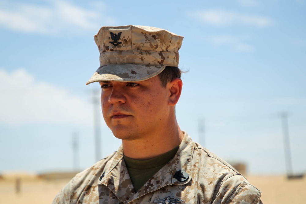 Marine and Sailors Awarded After Saving Marine's Life