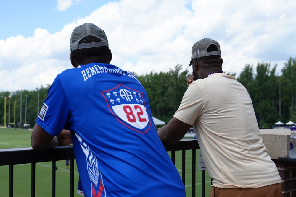 Fort Meade Service Members attend Baltimore Ravens Training Camp
